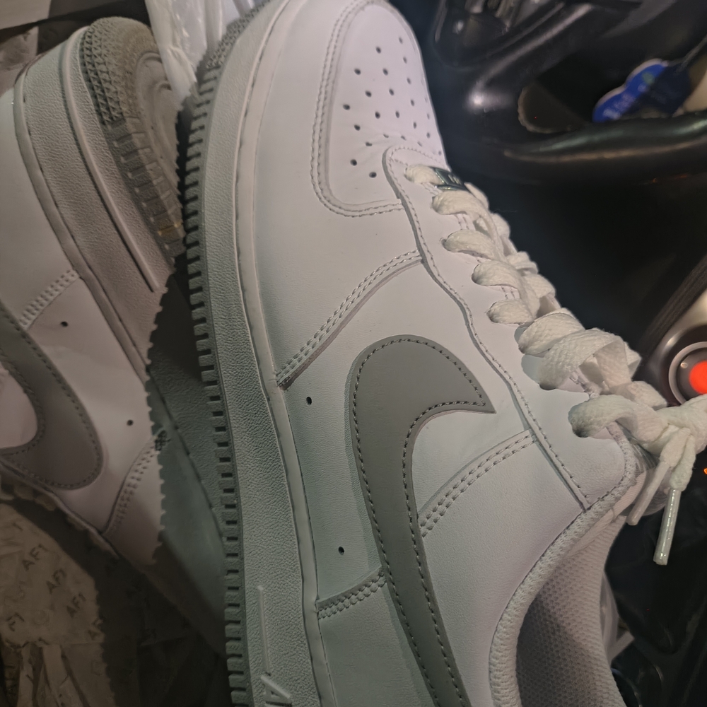 Nike White and Gray Athletic Shoes